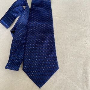 Blue silk Tie